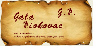 Gala Miokovac vizit kartica
